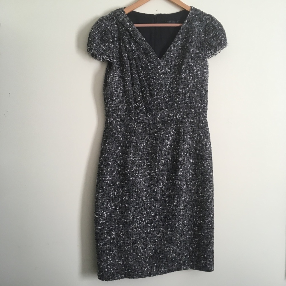 David Meister | Tweed Cap Sleeve Sheath Dress 10